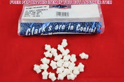 WHOLESALE JOB LOT 25 x CLARKS BRAKE CABLE FERRULES VINTAGE WHITE CYCLE MECHANICS