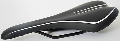 VELO BICYCLE LIGHTWEIGHT SLIMLINE ROAD BIKE,MTB SADDLE BLACK+WHITE STYLING