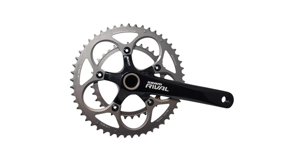 SRAM RIVAL 172.5mm CHAINWHEEL SET DOUBLE 50-34 TEETH 10 SPD 35% OFF RRP £199.99