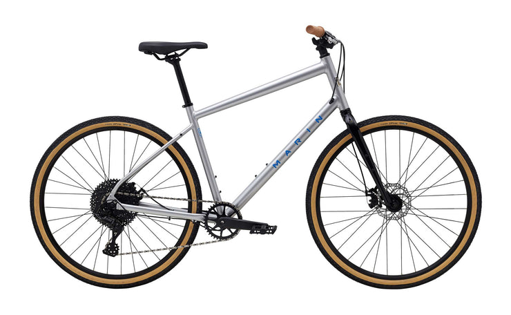 2025 Marin Kentfield 2 Hybrid Bike in Silver
