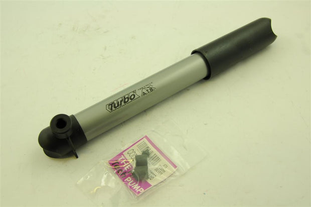TURBO MINI FAT BARREL BIKE PUMP 9–12” UNIVERSAL SUIT ALL VALVES MADE IN BRITAIN