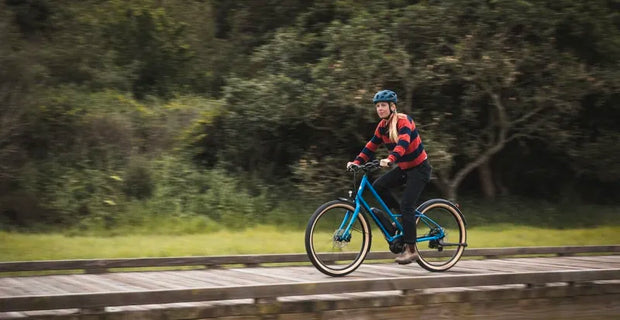 2025 Marin Larkspur E Electric Hybrid Bike in Blue