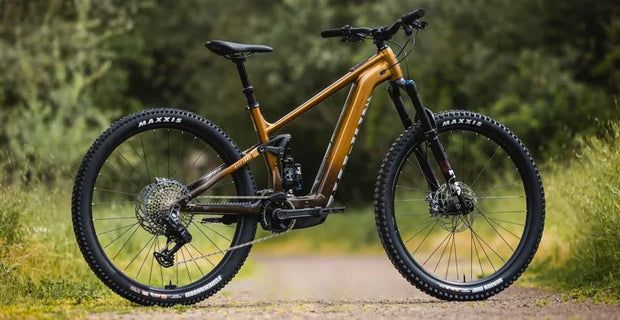 2025 Marin Rift Zone EL XR Full Suspension Electric Mountain Bike in Beige
