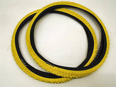 VUELTA USA YELLOW 24 x 1.90 MOUNTAIN BIKE TYRES BRILLIANT YELLOW CRAZY LOW PRICE