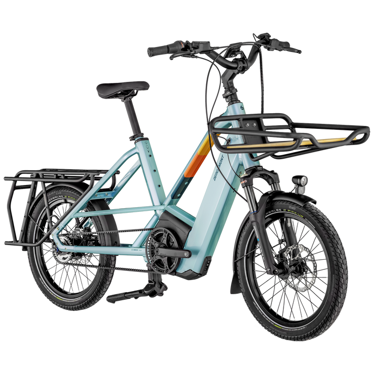 Bergamont Hans-E Lt Electric Hybrid Bike In Shiny Glazy Blue