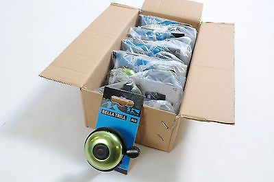 WHOLESALE JOB LOT 10 (TEN) QUALITY CYCLE BICYCLE BELLS BIKE 'RINGER’ GREEN TOP