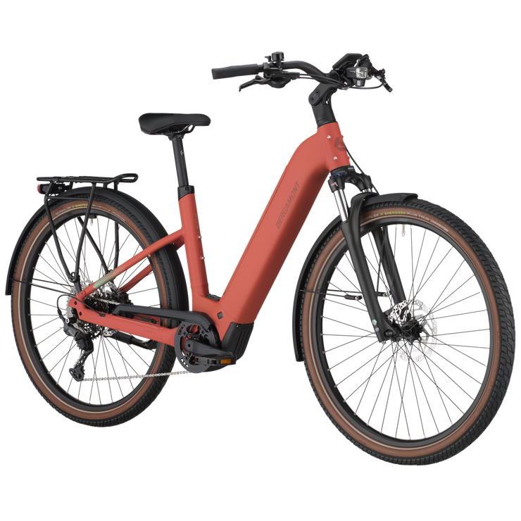 Bergamont E-Horizon Sport 20 Wave Electric Hybrid Bike In Metallic Red
