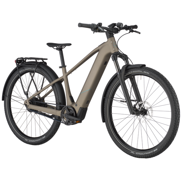 Bergamont E-Revox Tour 10 Belt Electric Mountain Bike In Warm Silver