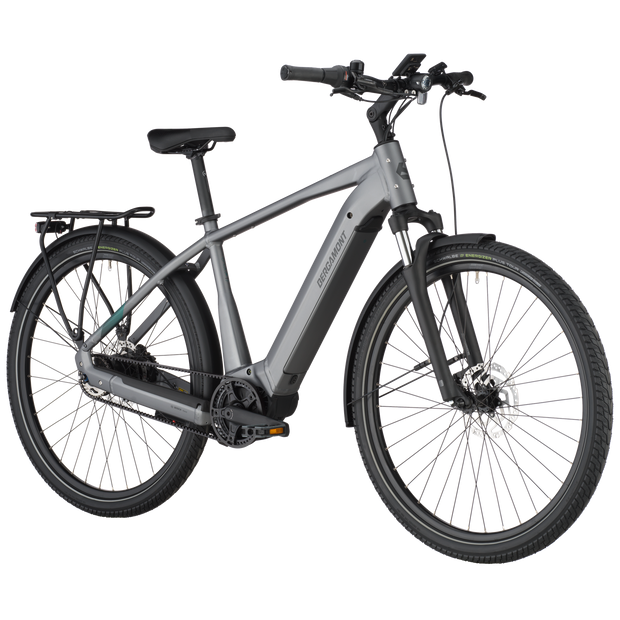 Bergamont E-Horizon Tour 35 Belt Electric Hybrid Bike In Titanium Silver