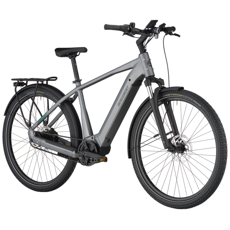 Bergamont E-Horizon Tour 35 Belt Electric Hybrid Bike In Titanium Silver
