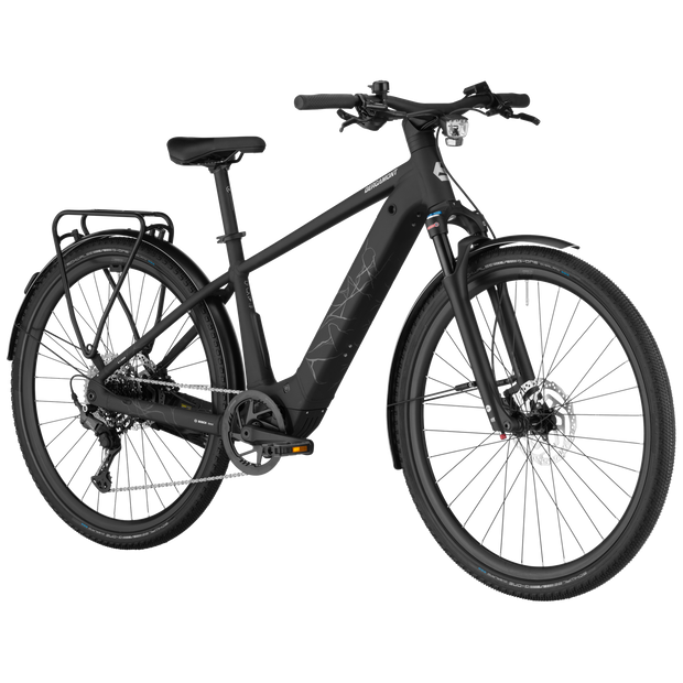 Bergamont Helix 20 Electric Hybrid Bike In Black Matt