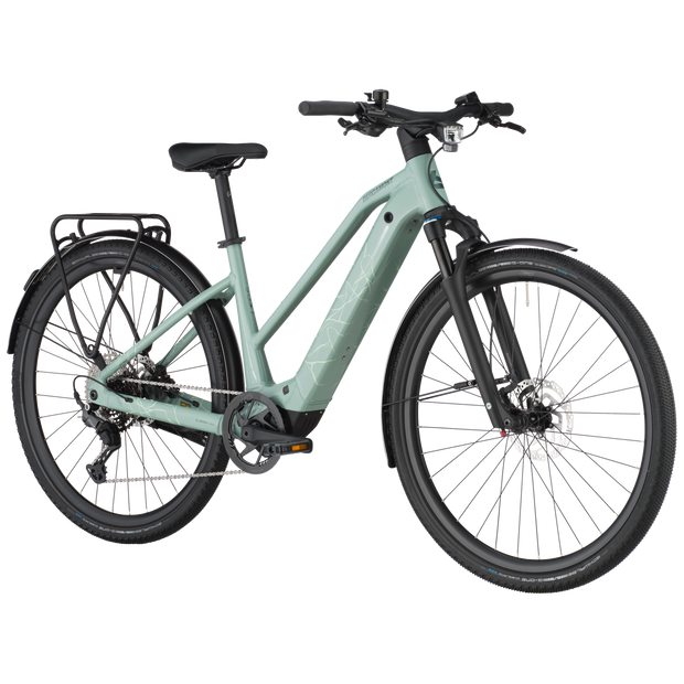 Bergamont Helix 20 Slope Electric Hybrid Bike In Sage Green