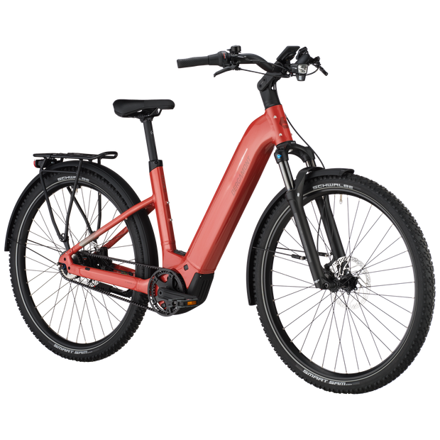 Bergamont E-Horizon Suv 20 Belt Wave Electric Hybrid Bike In Metallic Red