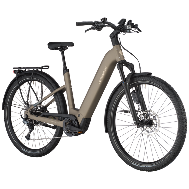 Bergamont E-Horizon Suv 10 Wave Electric Hybrid Bike In Warm Silver