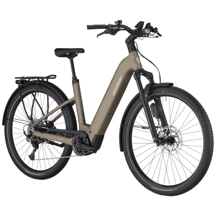Bergamont E-Horizon Suv 10 Wave Electric Hybrid Bike In Warm Silver