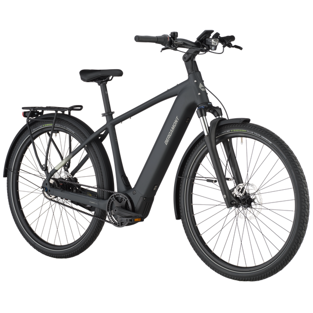 Bergamont E-Horizon Tour 20 Belt Electric Hybrid Bike In Flaky Black