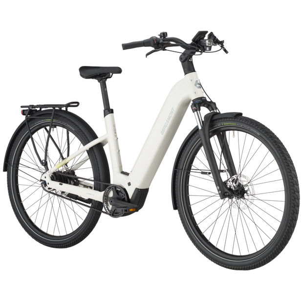 Bergamont E-Horizon Tour 20 Belt Wave Electric Hybrid Bike In Off White