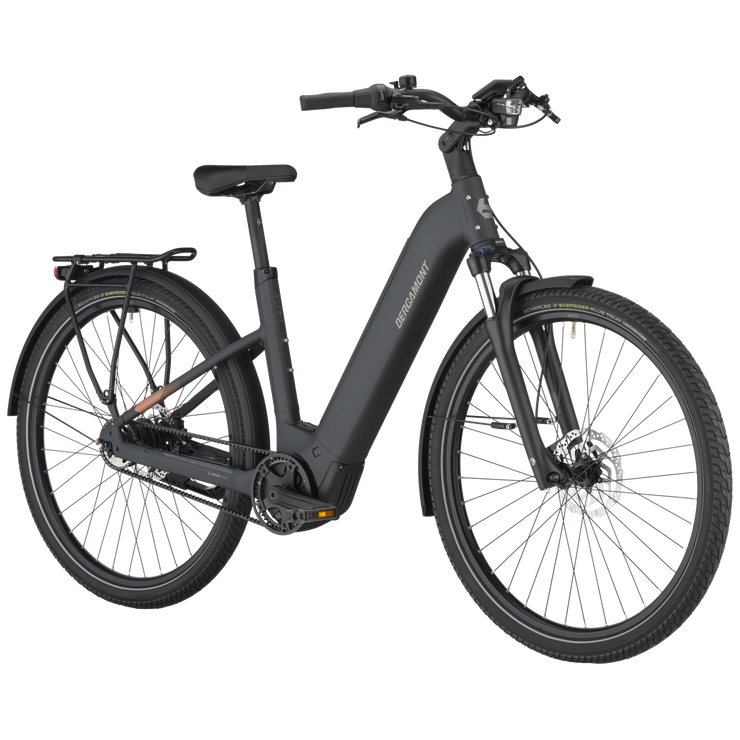 Bergamont E-Horizon Tour 20 Belt Wave Electric Hybrid Bike In Flaky Black