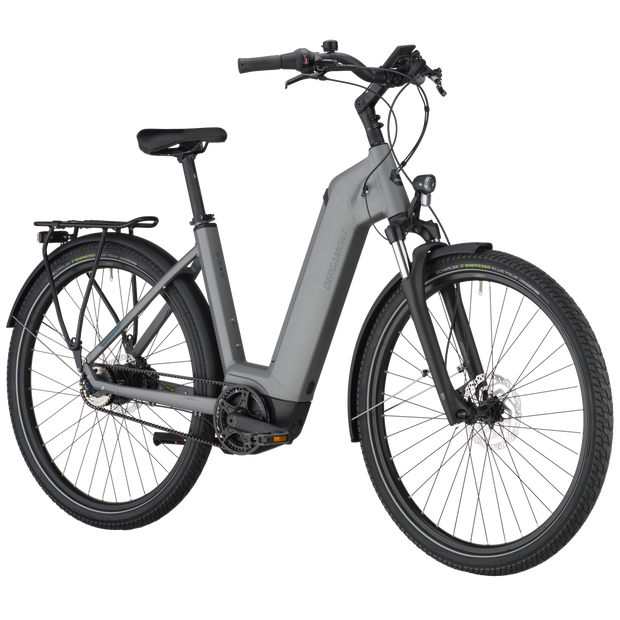 Bergamont E-Horizon Tour 30 Belt Wave Electric Hybrid Bike In Titanium Silver