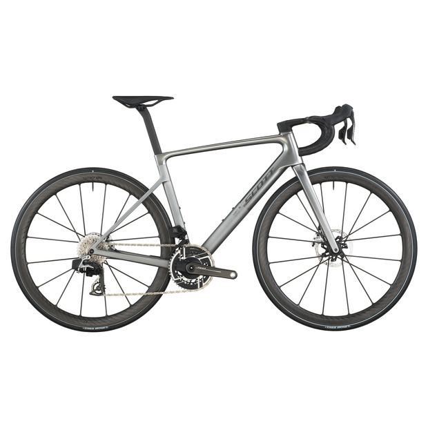 2026 Scott Addict Rc Ultimate Road Bike In Chrome Silver