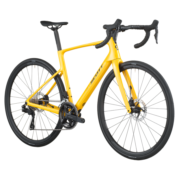 2026 Scott Addict 40 Road Bike In Vivid Yellow