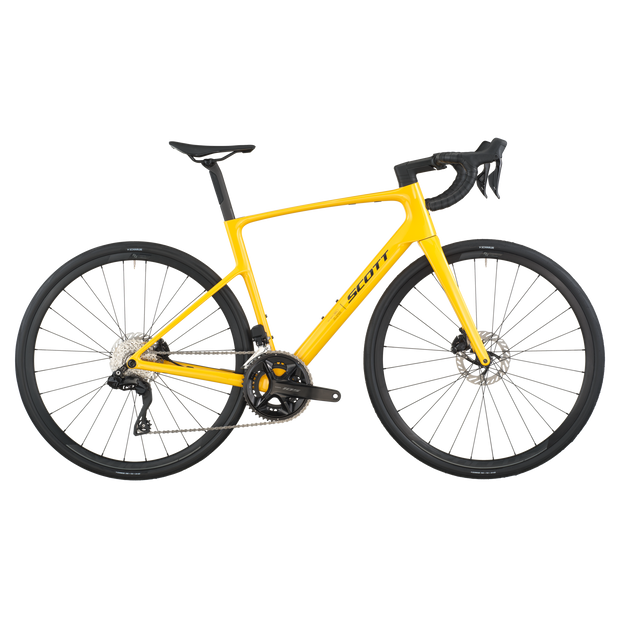 2026 Scott Addict 40 Road Bike In Vivid Yellow