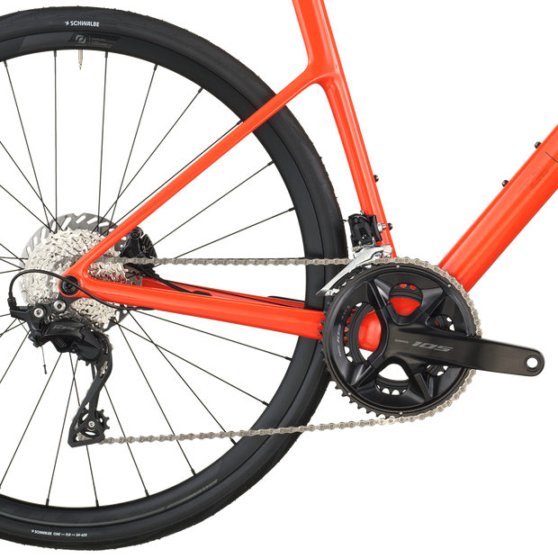 2026 Scott Addict 50 Road Bike In Flame Orange