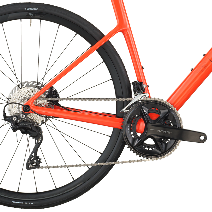 2026 Scott Addict 50 Road Bike In Flame Orange