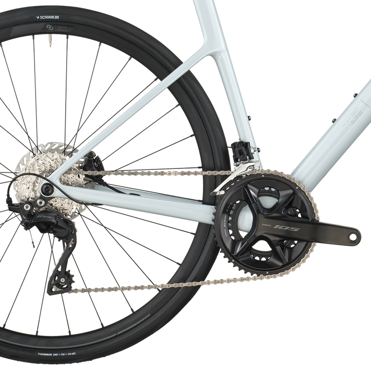2026 Scott Addict 50 Road Bike In Cumulus White