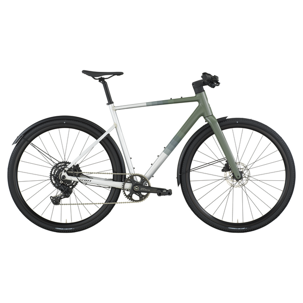 2026 Scott Metrix 30 Eq Hybrid Bike In Alloy Silver
