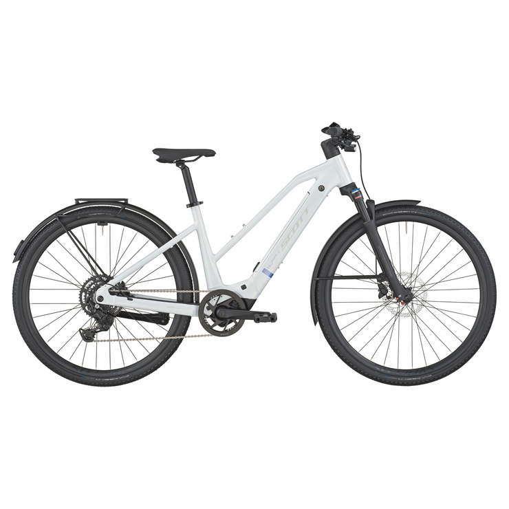 2026 Scott Passage 20 Slope Electric Hybrid Bike In Bianco White
