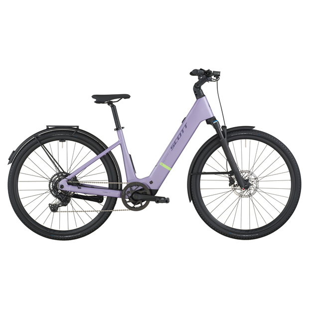 2026 Scott Passage 20 Wave Electric Hybrid Bike In Lila Purple