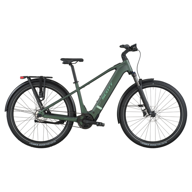 2026 Scott Sub Tour 10 Electric Hybrid Bike In Kelp Green