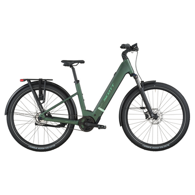 2026 Scott Sub Tour 10 Wave Electric Hybrid Bike In Kelp Green