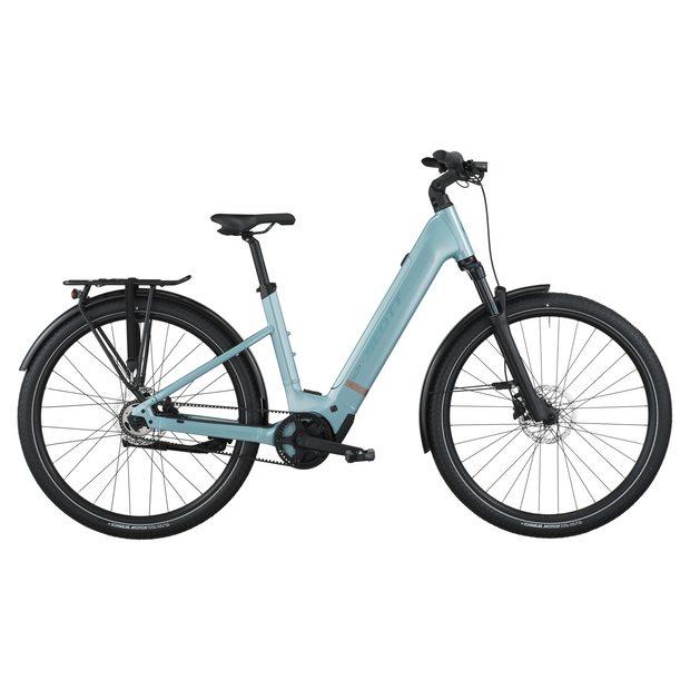 2026 Scott Sub Tour 30 Wave Electric Hybrid Bike In Sterling Blue