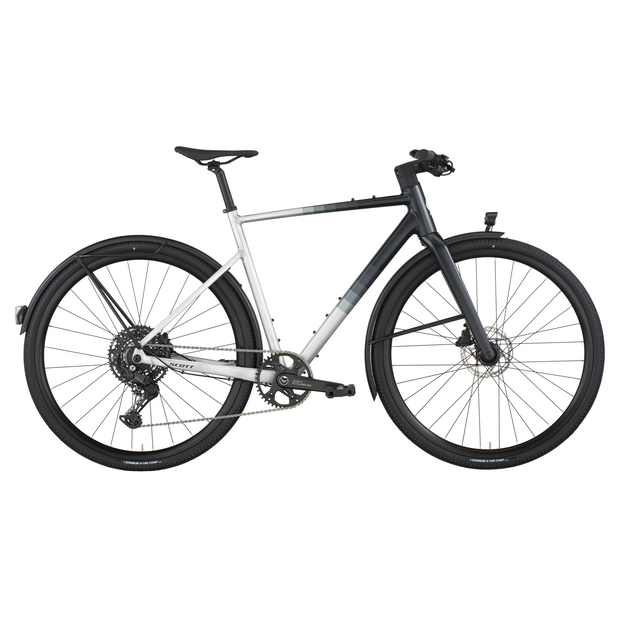 2026 Scott Metrix 20 Eq Hybrid Bike In Alloy Silver