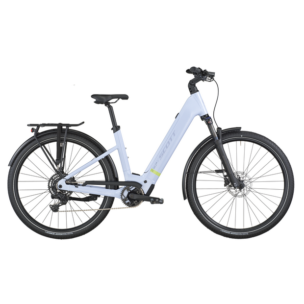 2026 Scott Sub Sport 30 Wave Electric Hybrid Bike In Icy Blue