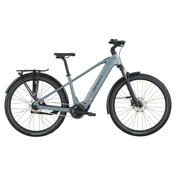2026 Scott Sub Tour 40 Electric Hybrid Bike In Hematite Blue