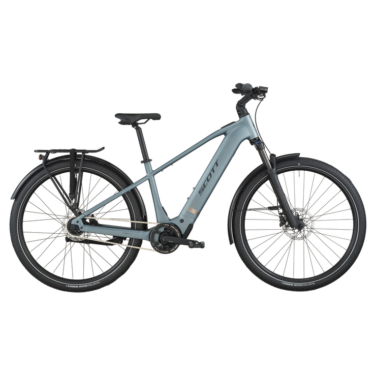 2026 Scott Sub Tour 40 Electric Hybrid Bike In Hematite Blue