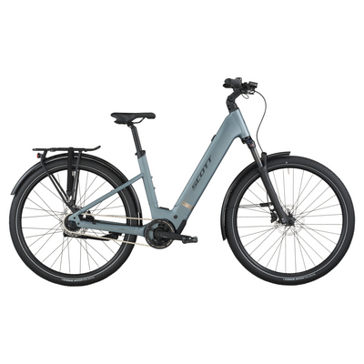 2026 Scott Sub Tour 40 Wave Electric Hybrid Bike In Hematite Blue