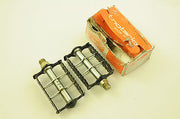 VINTAGE NOTARIO 9-16" RAT TRAP PEDALS MADE FOR BMX IN 80's BLACK LAST SET NOS
