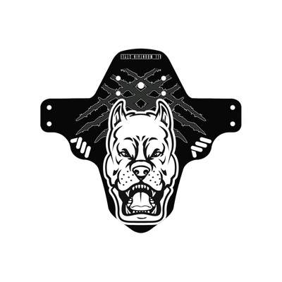 All Mountain Style Mudguard - Pitbull - Black/White -
