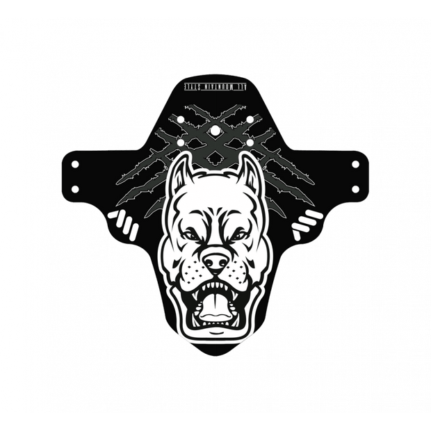 All Mountain Style Mudguard - Pitbull - Black/White -