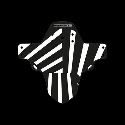 All Mountain Style Mudguard - Reflective Dazzle - Black/White -