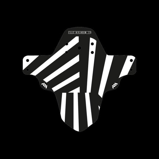 All Mountain Style Mudguard - Reflective Dazzle - Black/White -