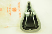 VINTAGE 80's RACING BIKE SEAT MIDDLEMORES OF COVENTRY SPORTS SADDLE SILVER GREY