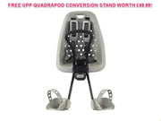 YEPP MINI SILVER FRONT MOUNT BIKE CHILD SEAT FOR AHEAD STEM CYCLES 45% OFF+STAND
