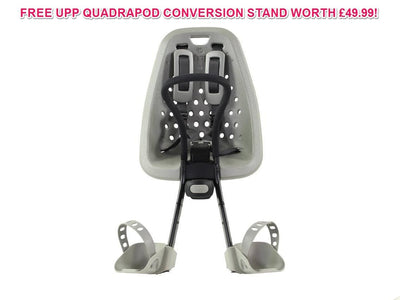 YEPP MINI SILVER FRONT MOUNT BIKE CHILD SEAT FOR AHEAD STEM CYCLES 45% OFF+STAND