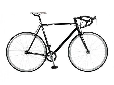VIKING FX 700c FIXIE ROAD BIKE FIXED WHEEL DROP BAR BLACK 56cm - V97962