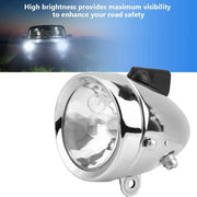 Bike Motorized Bike Headlight Tail Light Friction Generator Dynamo, Universal 12V 6W BMX Bike Headlight and Rear Light Friction Generating Electricity, Waterproof Head Tail Lamp Dynamo Light